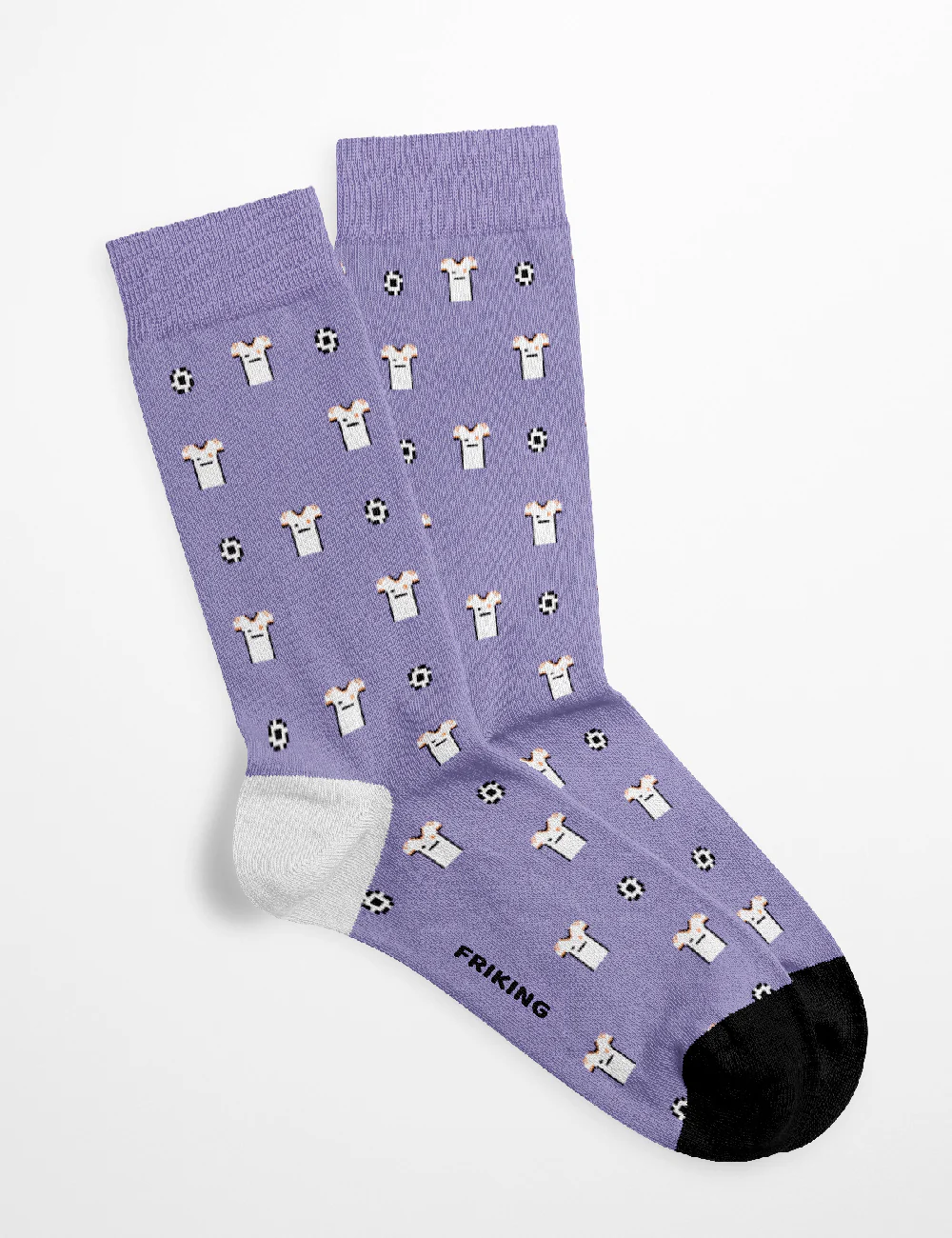 Calcetines Equipo Blanco y Dorado Friking - Image 2