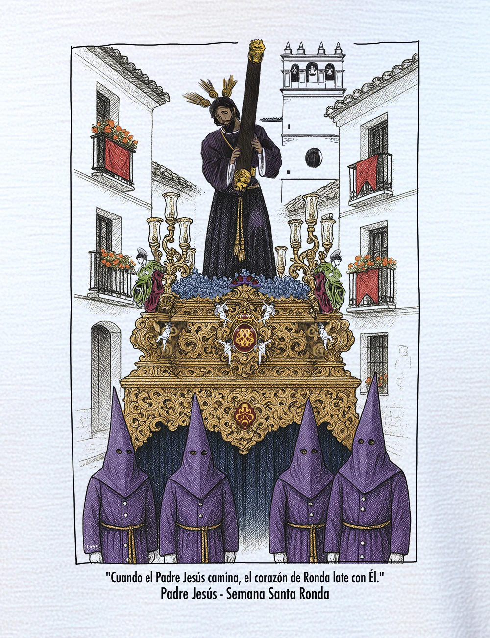 Padre Jesús Semana Santa Ronda L459 - Image 3