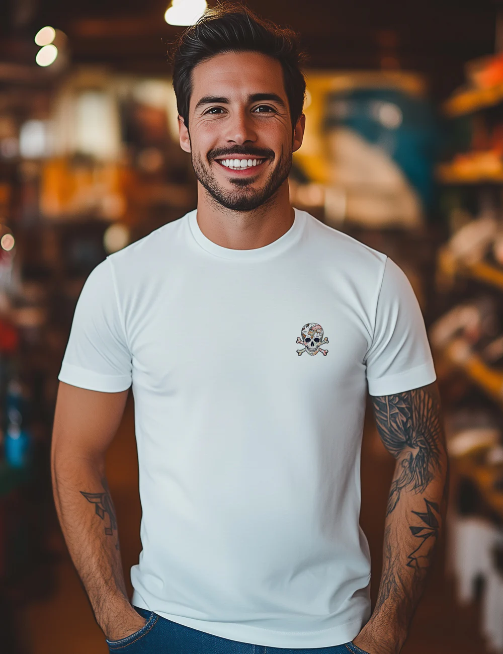 Skull Lemon Tee - L128 - Image 3