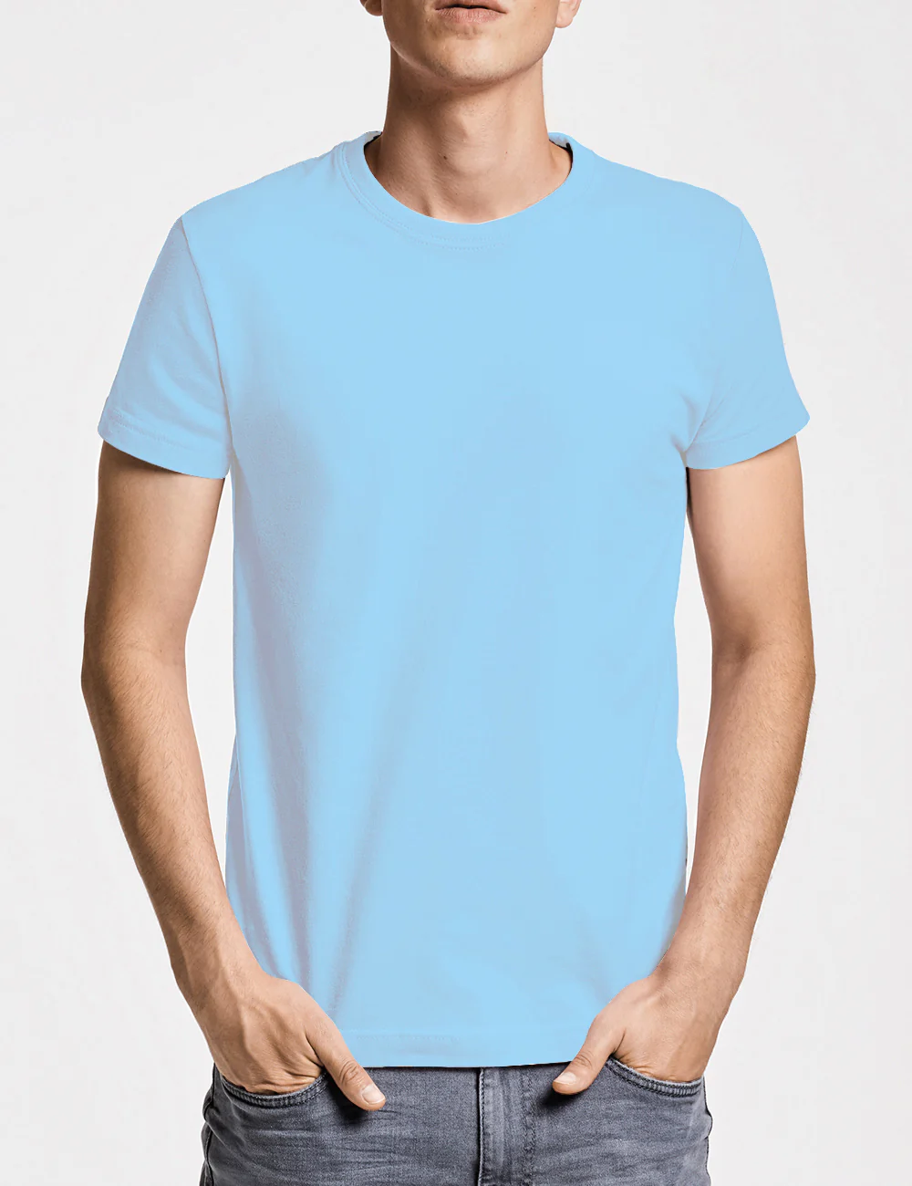 Personaliza tu camiseta manga corta Hombre (Celeste)