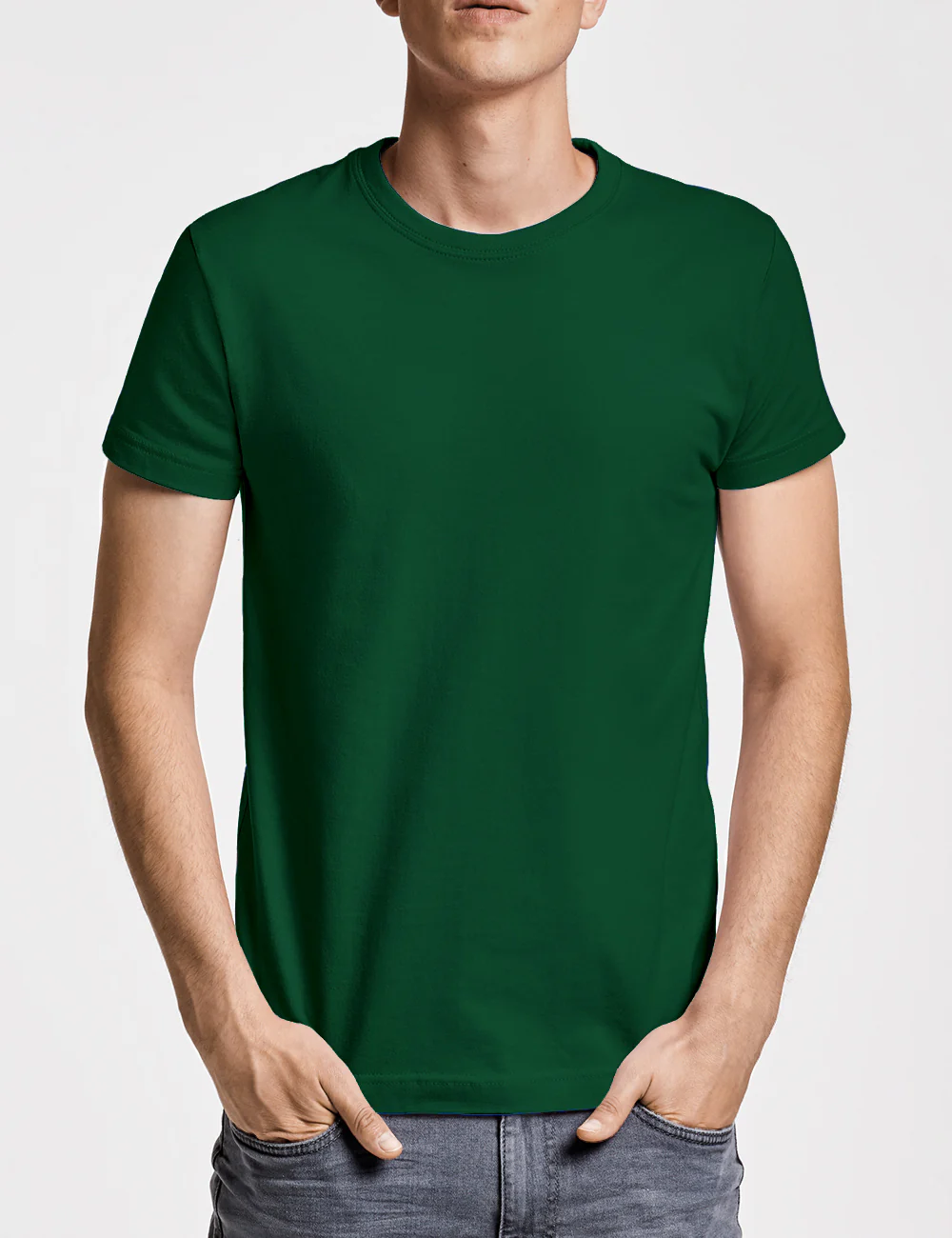 Personaliza tu camiseta manga corta Hombre (Verde Botella)