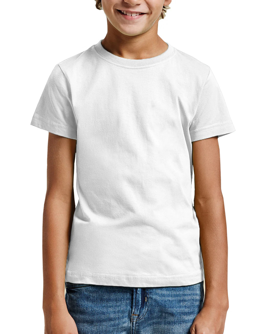 Personaliza tu camiseta manga corta Niño (Blanco)
