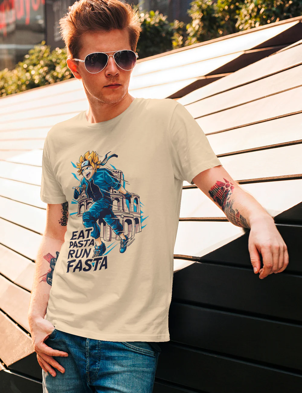 Eat Pasta Run Fasta - 455A - Image 2